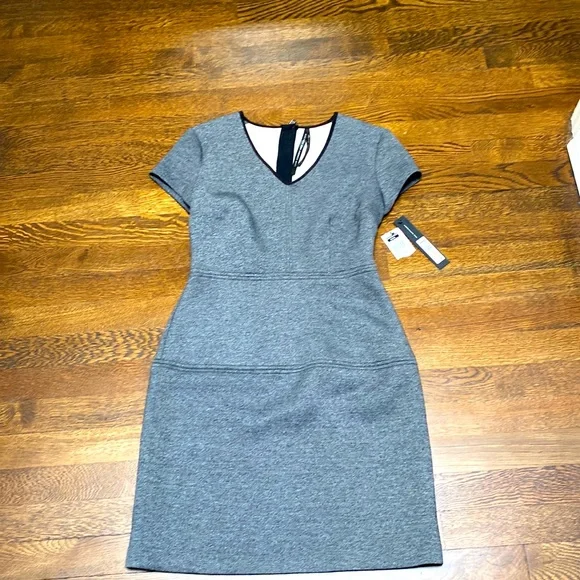 Andrew Marc | Dresses | Andrew Marc Marc New York Nwt Cap Sleeve Heather  Grey Scuba Dress Size 2 | Poshmark